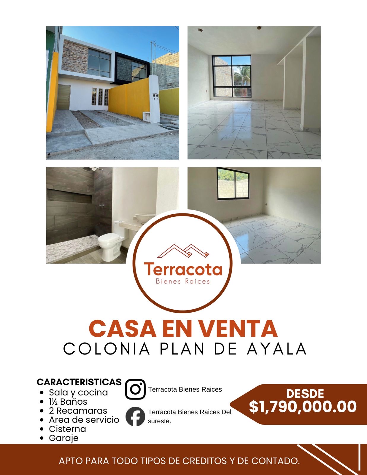 Estrena tu nuevo hogar en Colonia Plan de  Ayala Norte